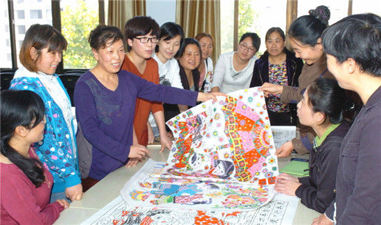 临朐引导着力打造手绘年画基地 发展传统文化